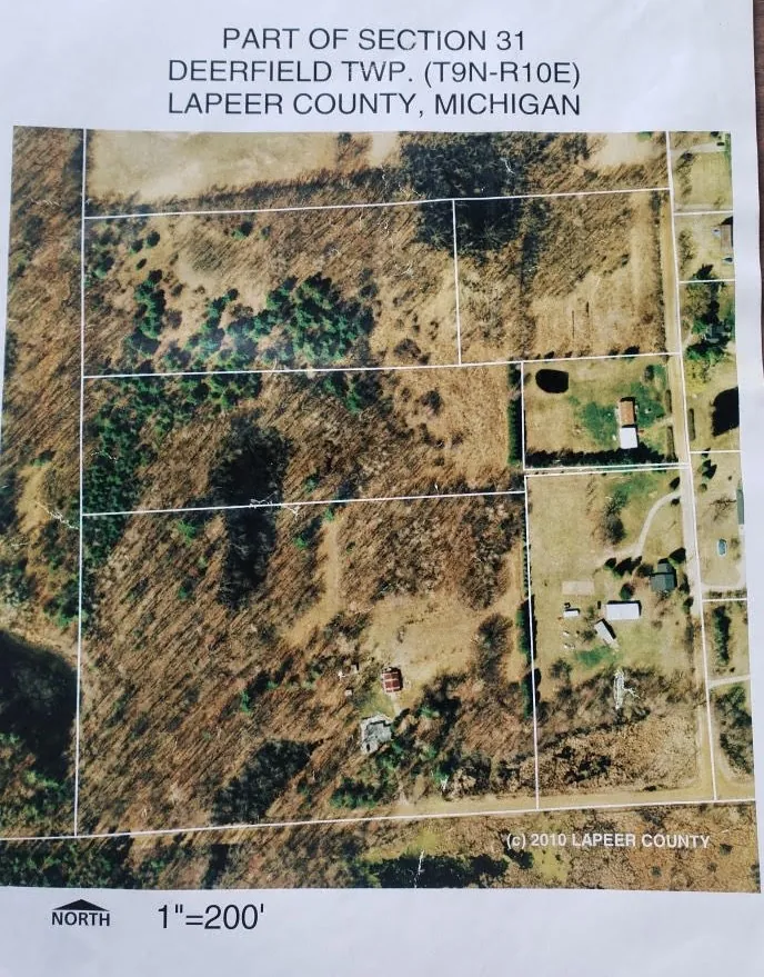 Vacant land in Columbiaville: aerial survey map